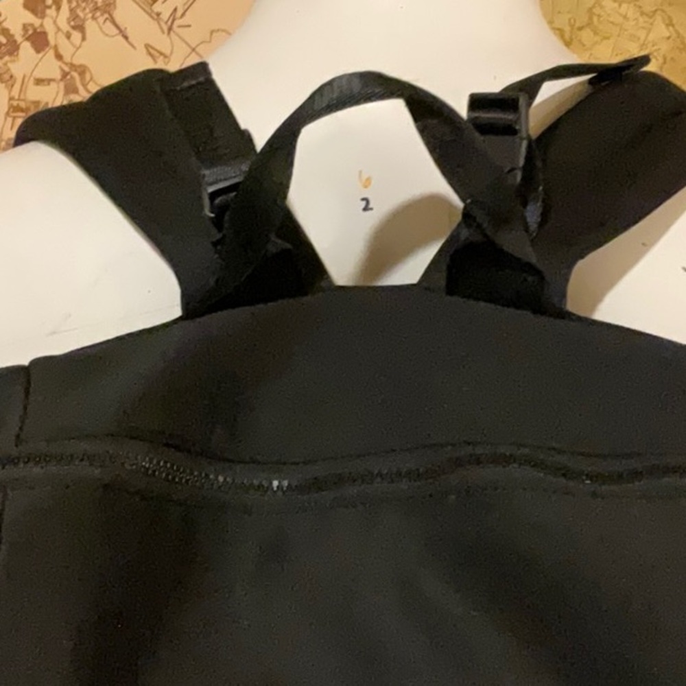 Omanmoli Black Unisex Diaper Bag Backpack. Neoprene Multi Pockets - Picture 5 of 15